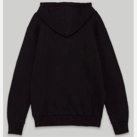 Palm Angels Unisex Pink Bel-Air Sprayed Logo Hoodie in Black sz M - Picture 4 of 9